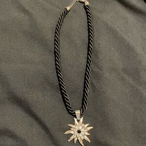 Silver Sun Pendant Necklace